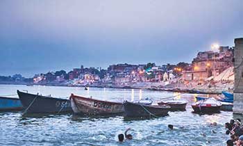 varanasi - bathing ghats on the holy ganges